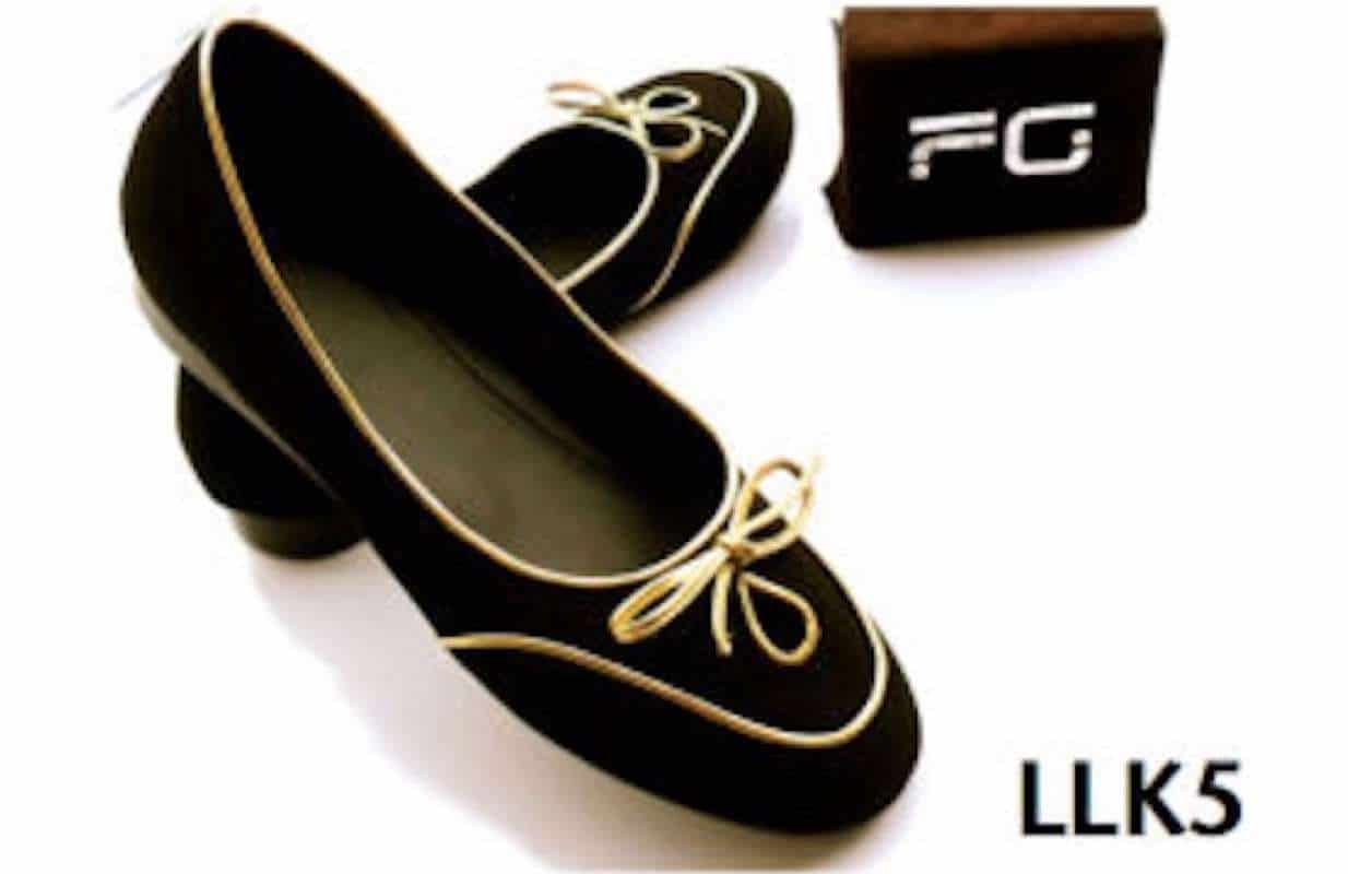 Damesballerina van fluweel